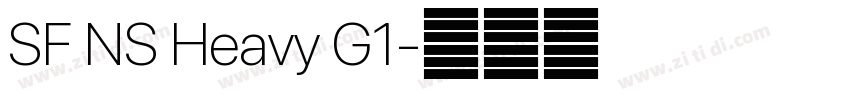 SF NS Heavy G1字体转换 SF NS Heavy G1字体转换